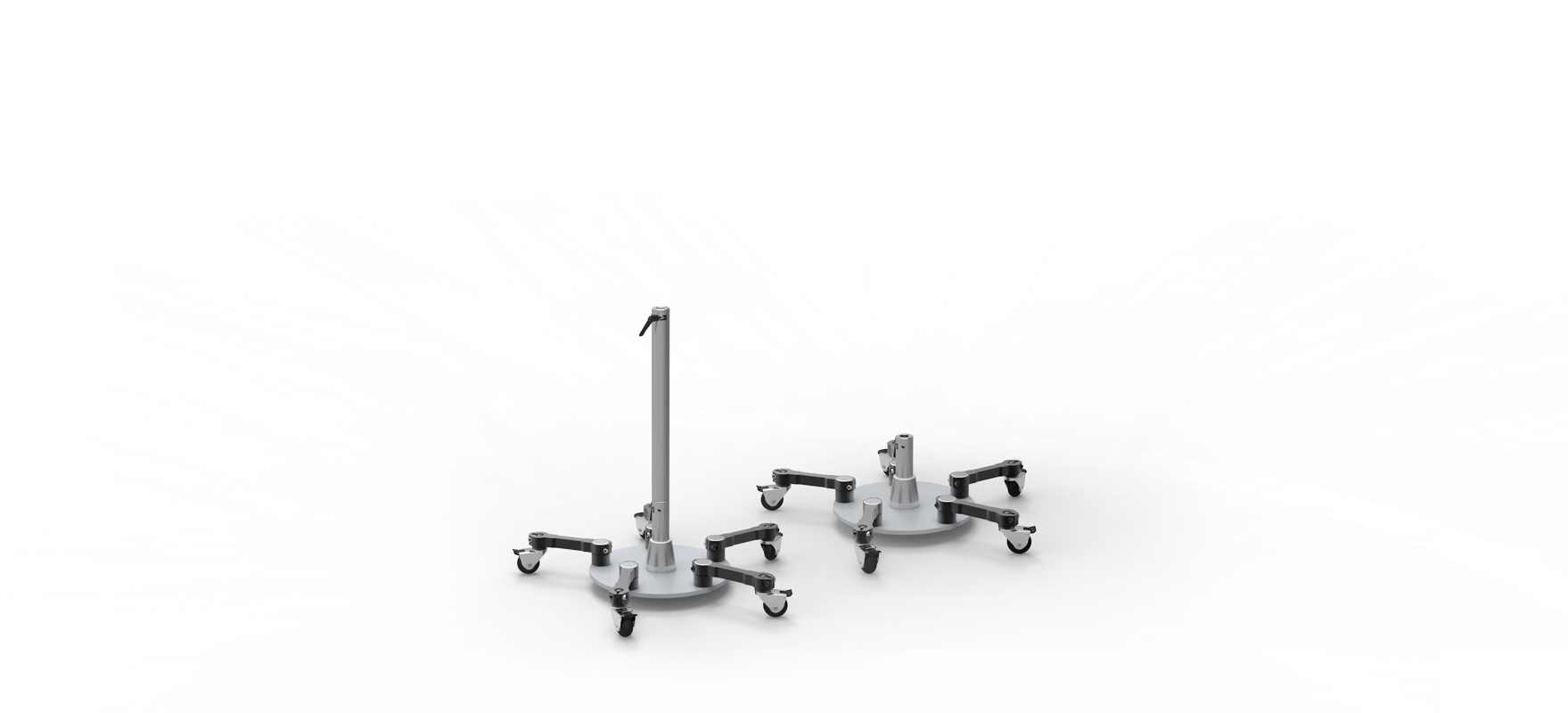 Rolling Floor Stand for holding accessibility devices